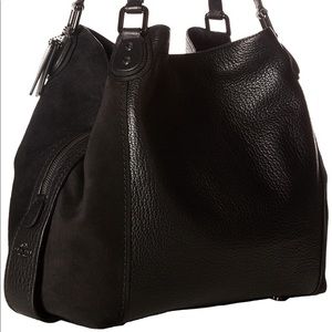 BNWOT Coach Edie Leather & Suede Shoulder Bag